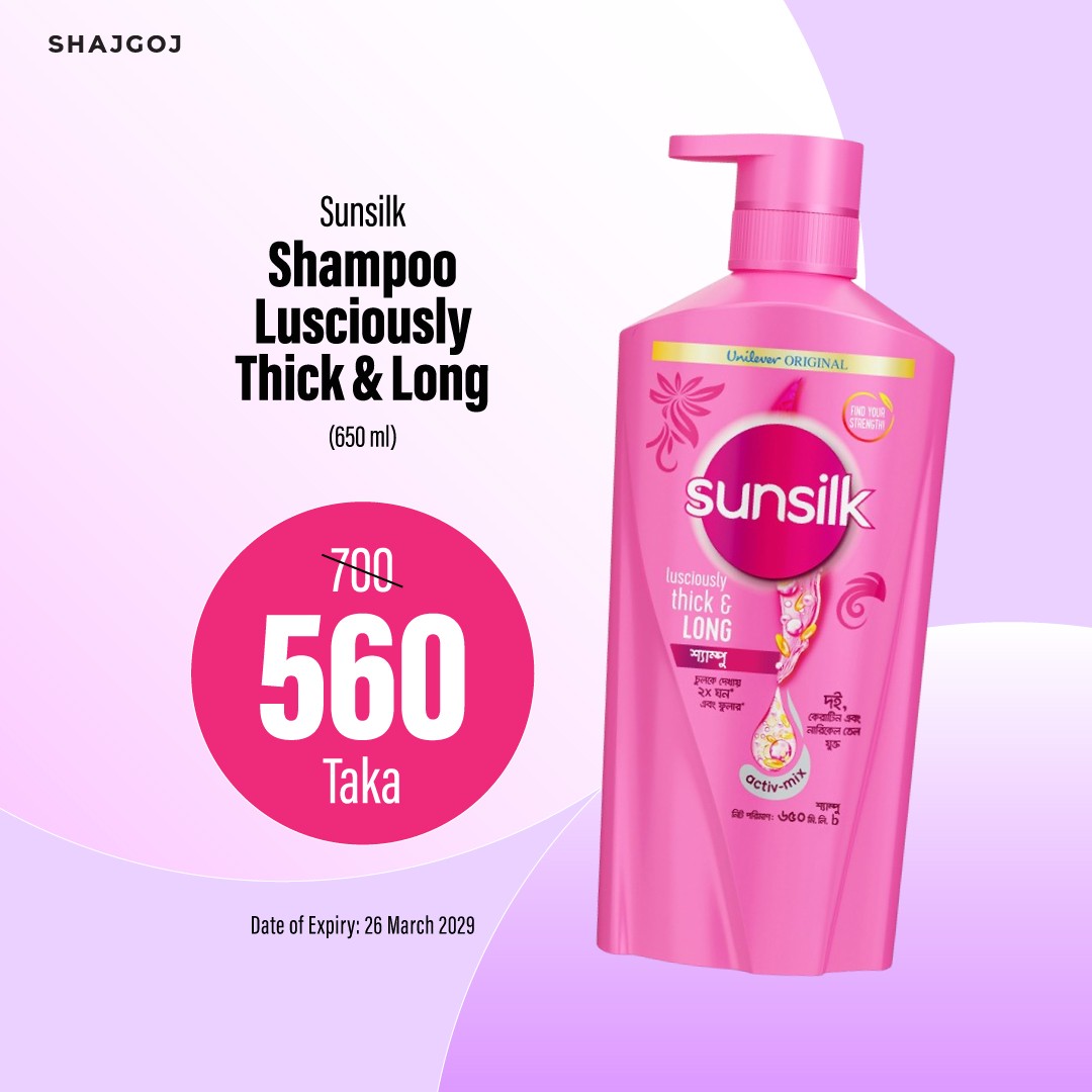 Sunsilk Shampoo Lusciously Thick & Long 650ml